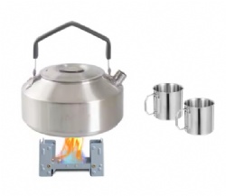 Stainless Steel Kettle Large Capacity Portable Multi-functional Water Kettle For Outdoor Hiking